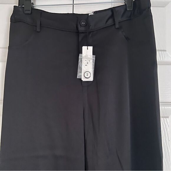 Fleur du Mal Washable Silk PJ Pant Black Large MSRP $195 - Picture 5 of 6